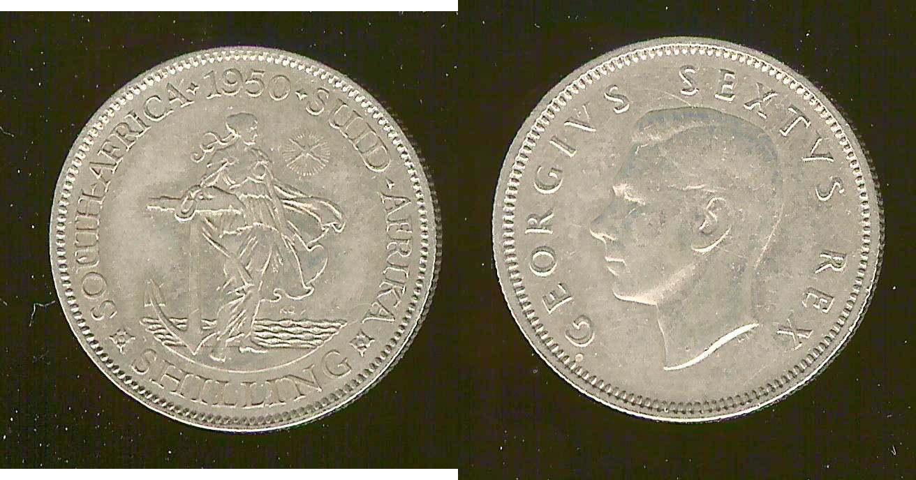 South Africa shilling 1950 VF